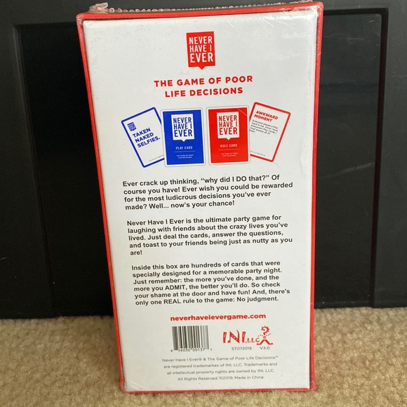 Never Have I Ever Party Game - Picture 3 of 6